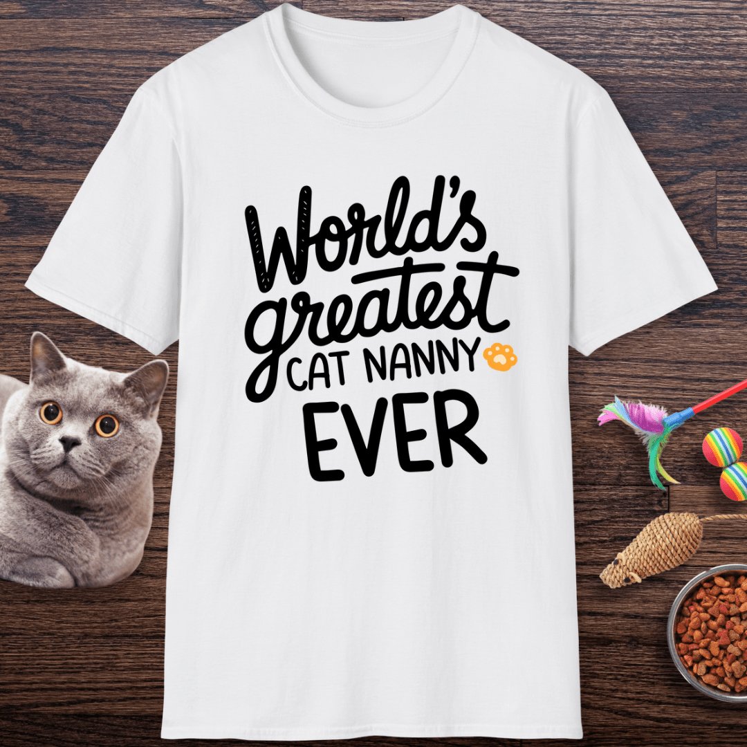 World’s Greatest Cat Nanny Ever T-Shirt