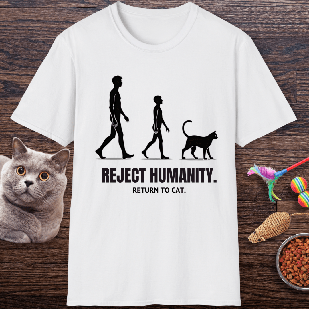 Reject Humanity, Return to Cat T-Shirt