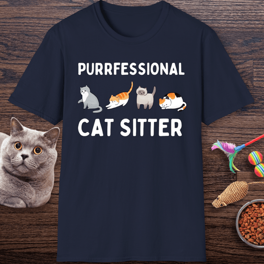 Purrfessional Cat Sitter T-Shirt
