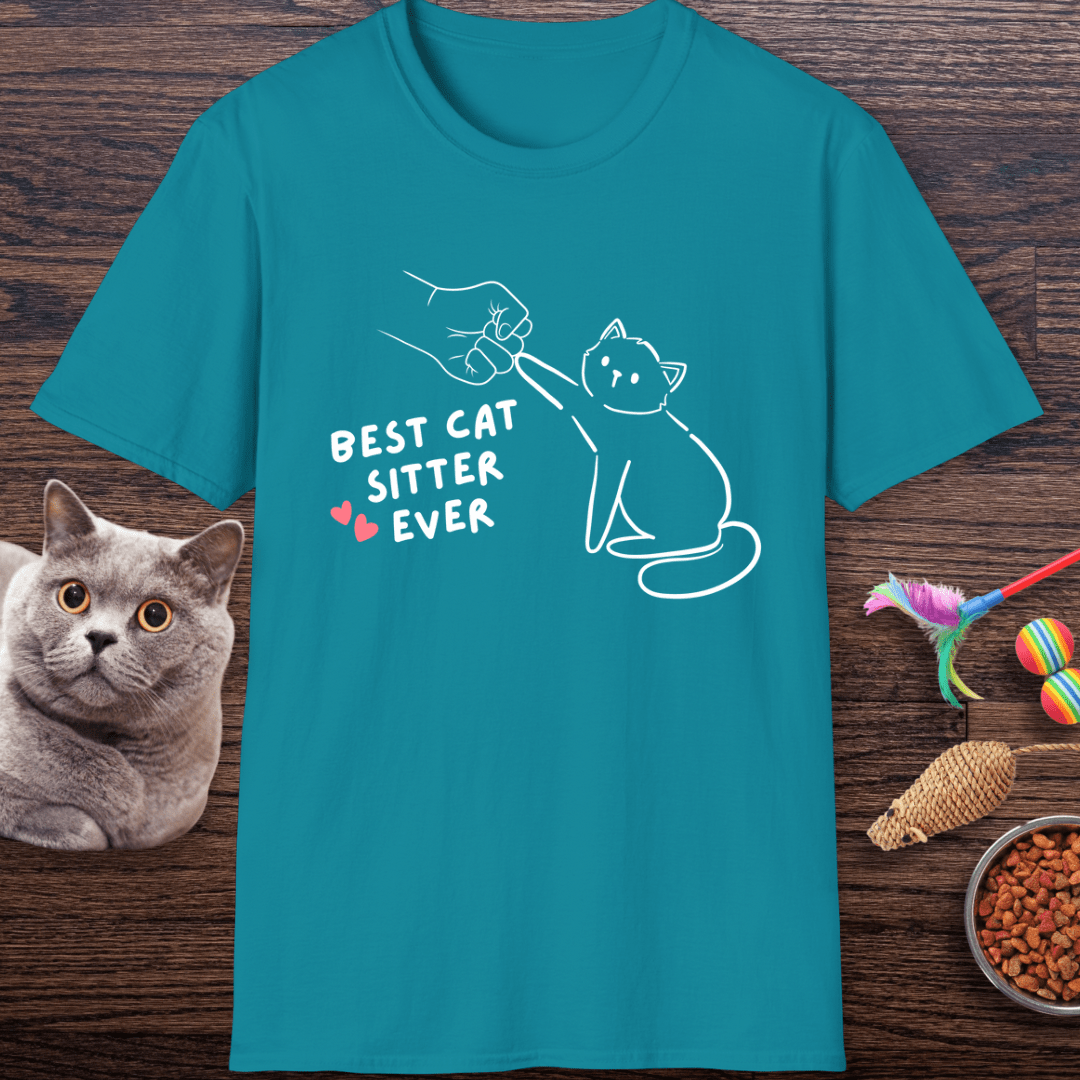 Best Cat Sitter Ever Fist Bump T-Shirt