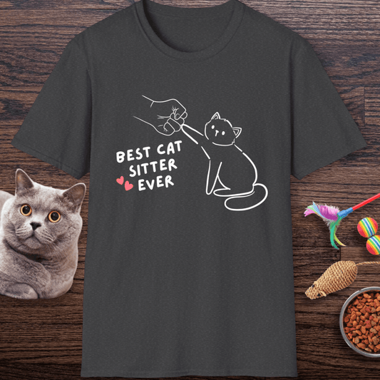 Best Cat Sitter Ever Fist Bump T-Shirt
