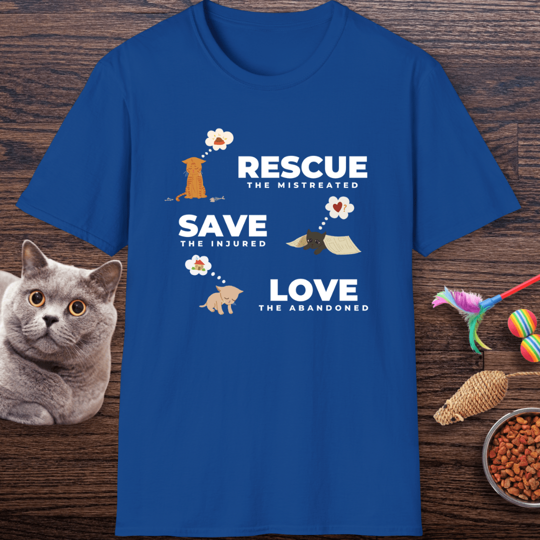 Rescue Save Love Cats T-Shirt