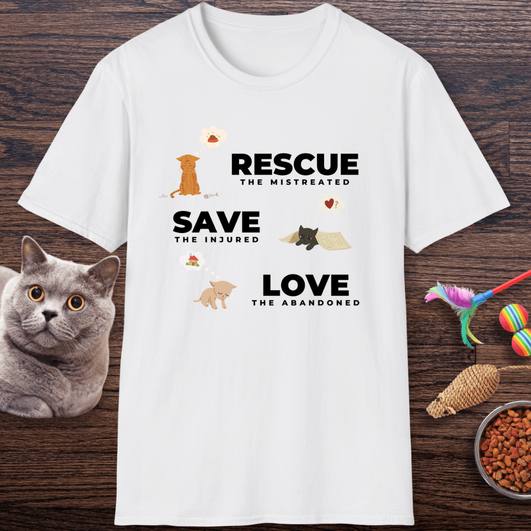 Rescue Save Love Cats T-Shirt