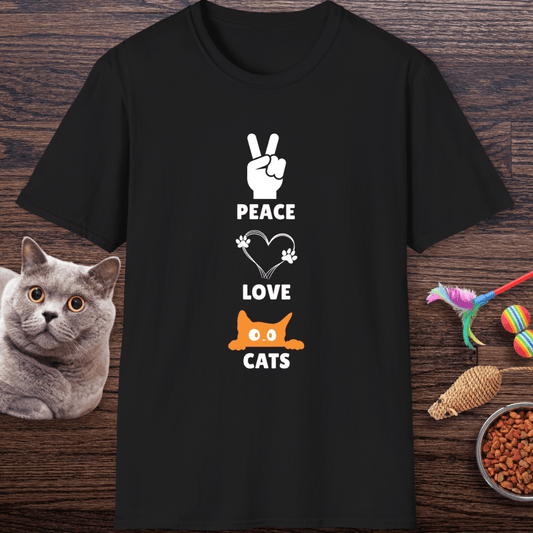 Peace Love Cats T-Shirt