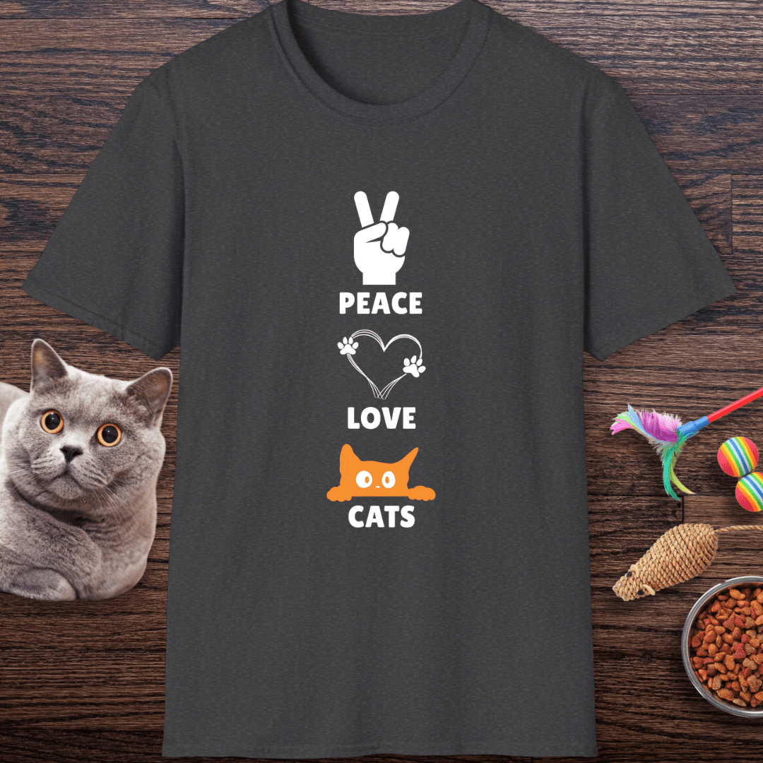 Peace Love Cats T-Shirt