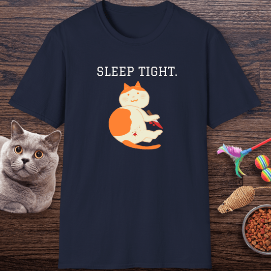 Sleep Tight Creepy Cat T-Shirt