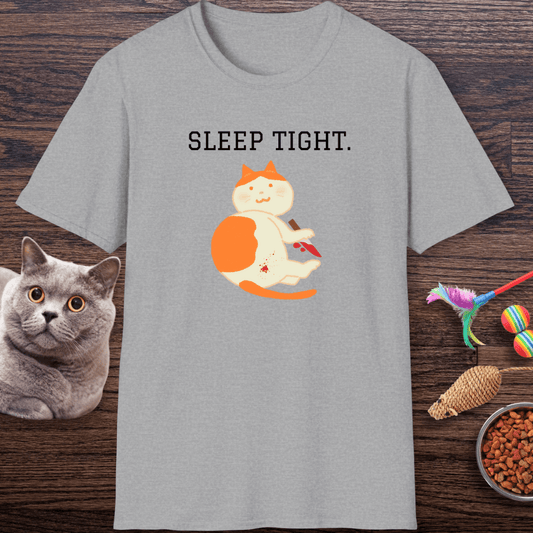 Sleep Tight Creepy Cat T-Shirt