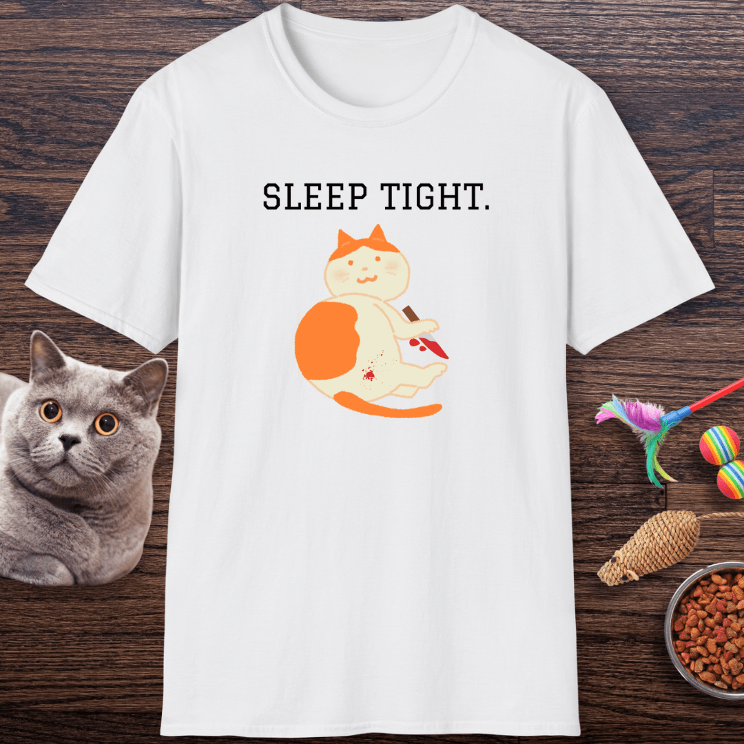 Sleep Tight Creepy Cat T-Shirt