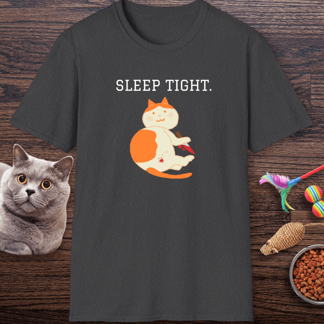 Sleep Tight Creepy Cat T-Shirt