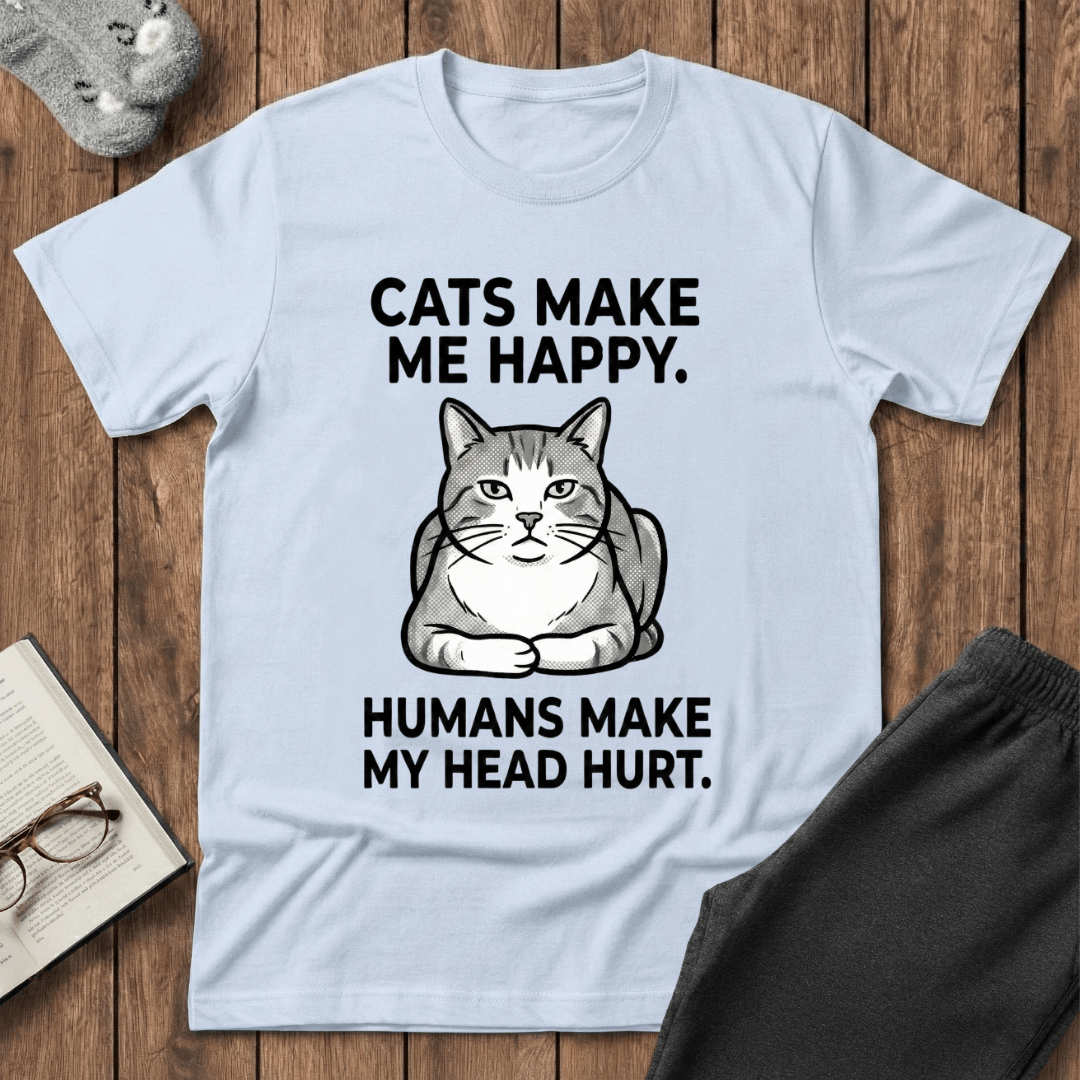 Cats Make Me Happy T-shirt