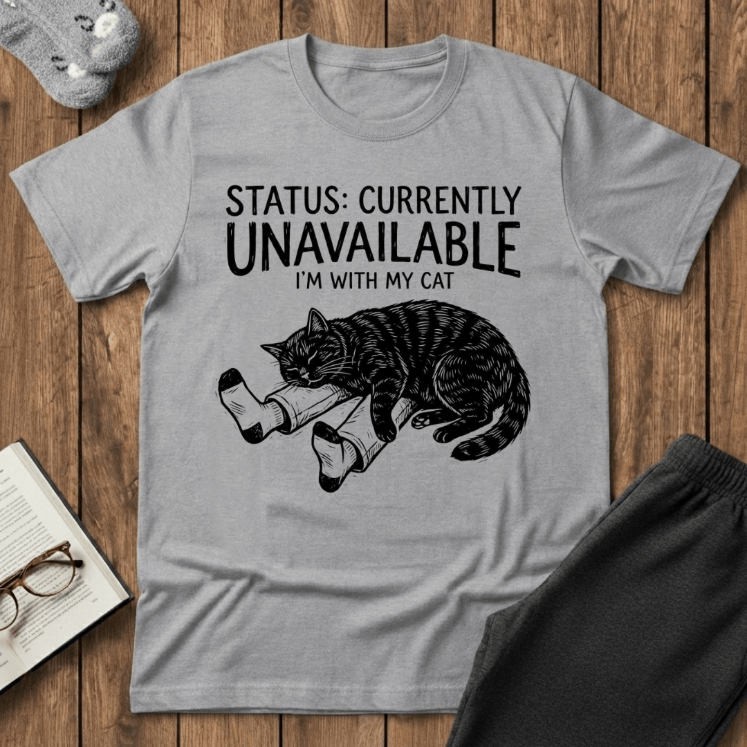 Currently Unavailable I’m With My Cat T-shirt