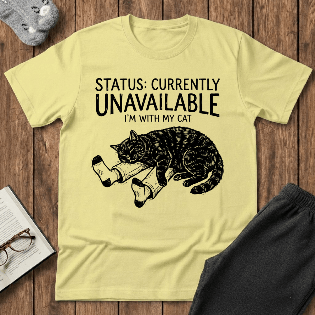 Currently Unavailable I’m With My Cat T-shirt