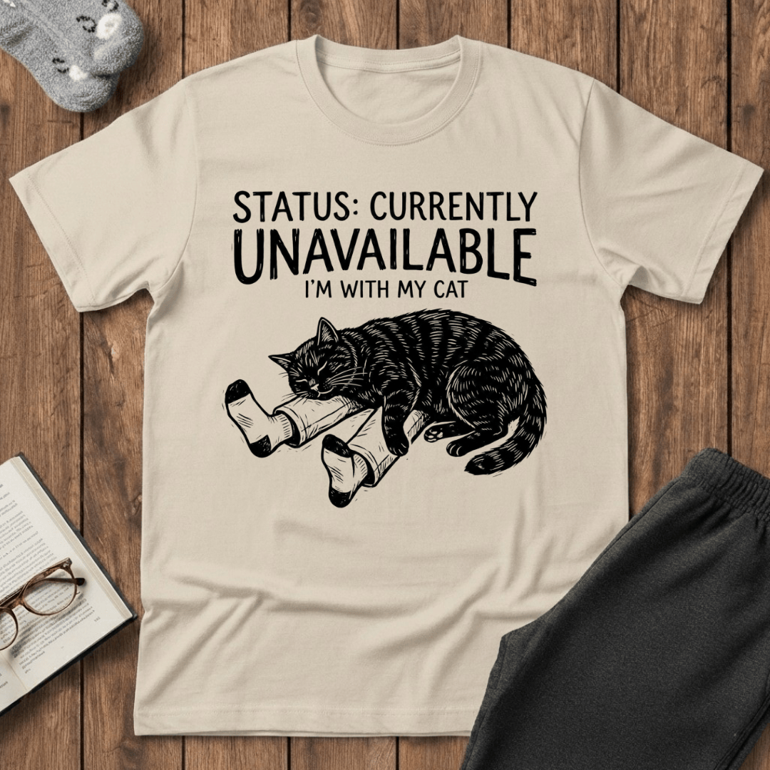 Currently Unavailable I’m With My Cat T-shirt