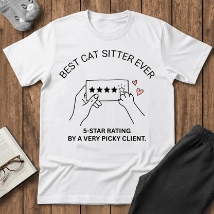 5-Star Rating Cat Sitter T-Shirt