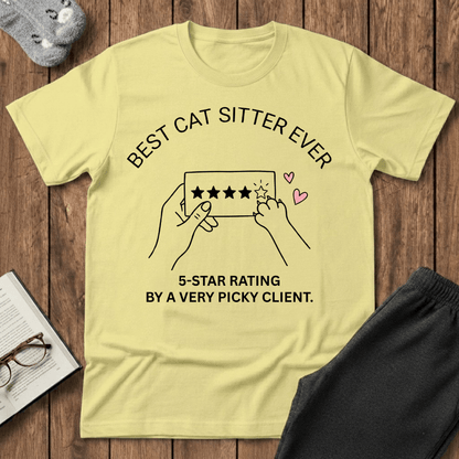 5-Star Rating Cat Sitter T-Shirt
