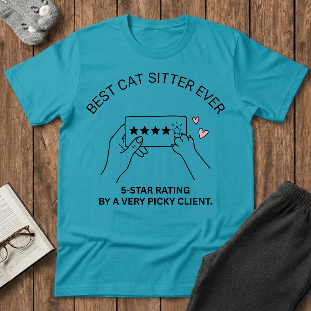 5-Star Rating Cat Sitter T-Shirt