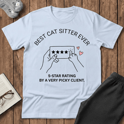 5-Star Rating Cat Sitter T-Shirt