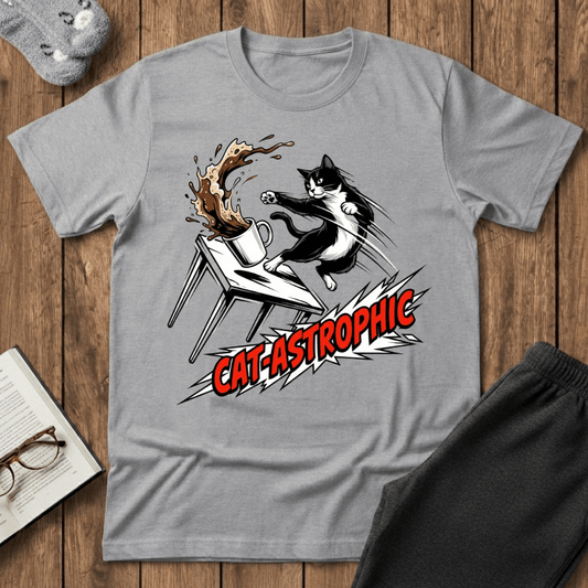 "Cat-astrophic" Action Chaos T-Shirt