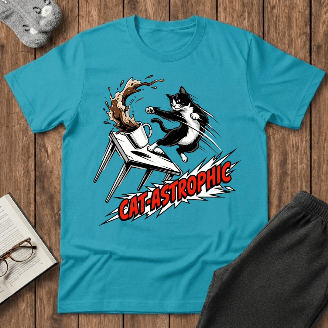 "Cat-astrophic" Action Chaos T-Shirt