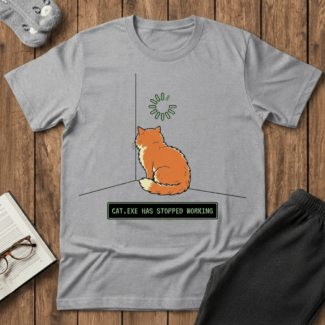 Cat.exe Has Stopped Working T-Shirt