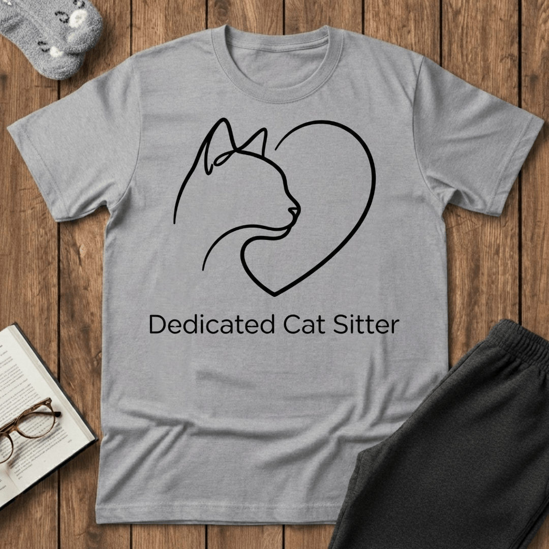 Dedicated Cat Sitter T-Shirt