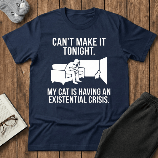 "Existential Crisis" Homebody Cat T-Shirt