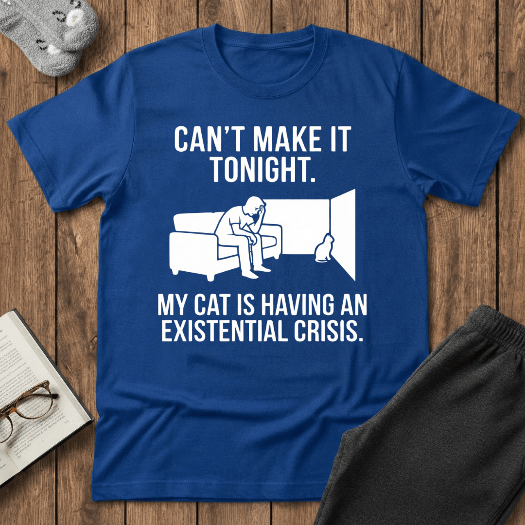 "Existential Crisis" Homebody Cat T-Shirt