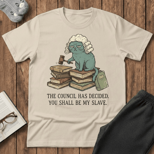 "The Council Has Decided" Judge Cat T-Shirt