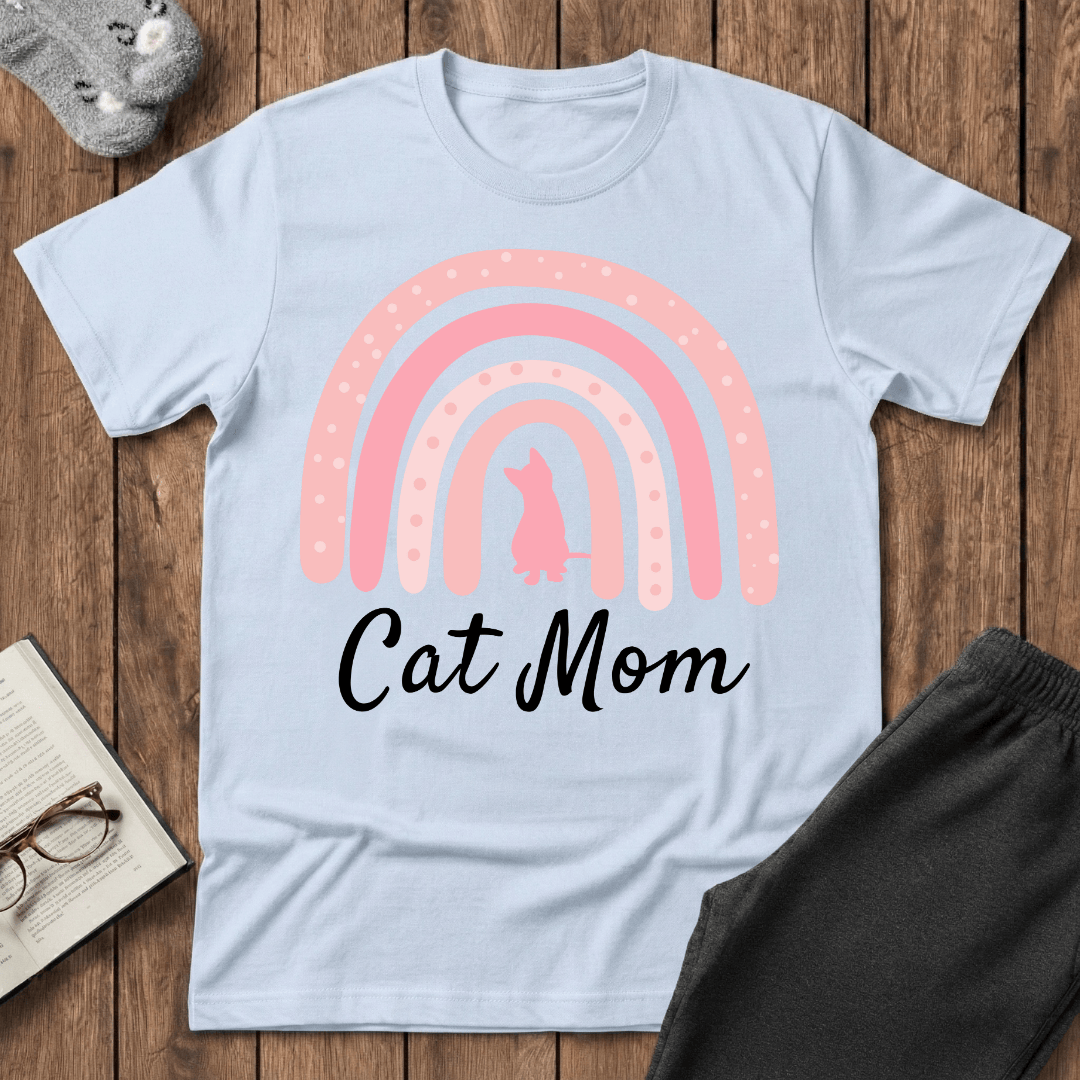 Rainbow Cat Mom T-Shirt