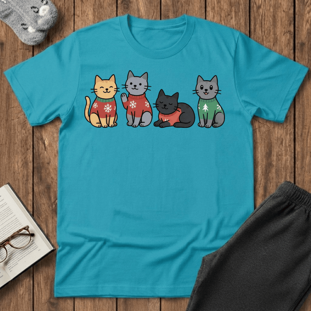 Christmas Sweater Kitties T-Shirt