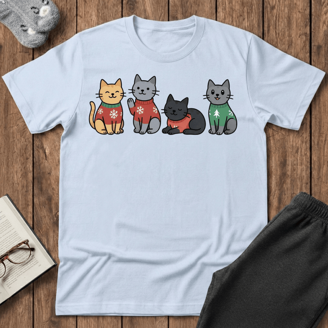 Christmas Sweater Kitties T-Shirt