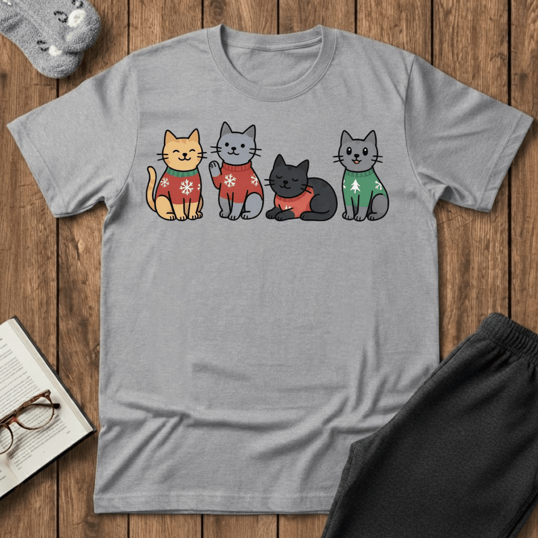 Christmas Sweater Kitties T-Shirt
