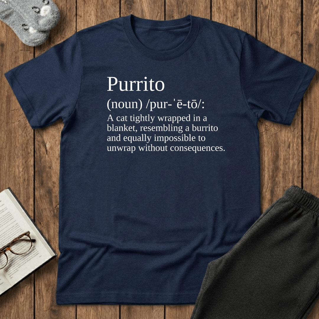 Purrito Definition Cat T-shirt