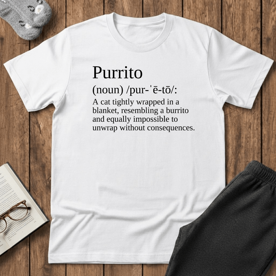 Purrito Definition Cat T-shirt