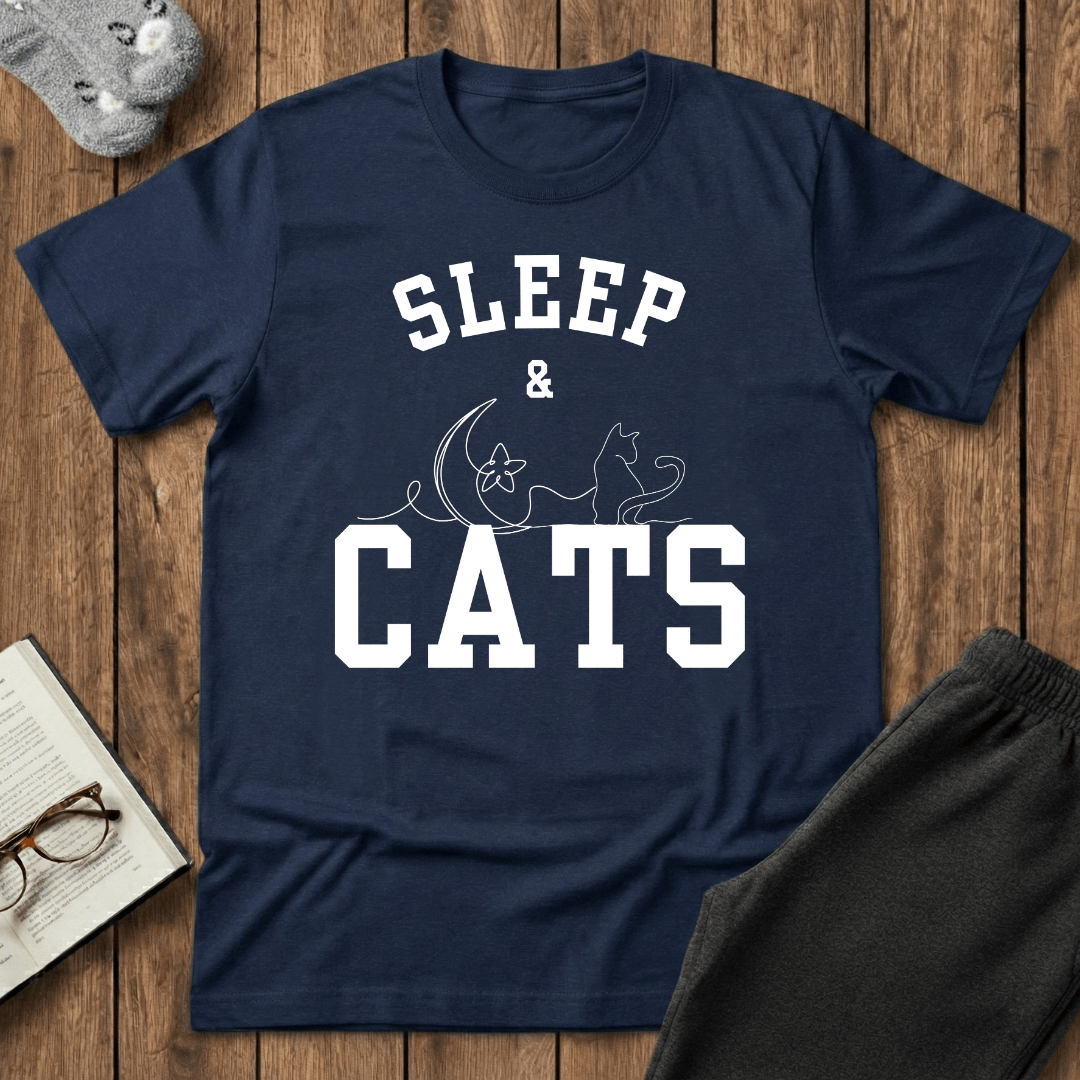 Sleep & Cats Cozy T-shirt