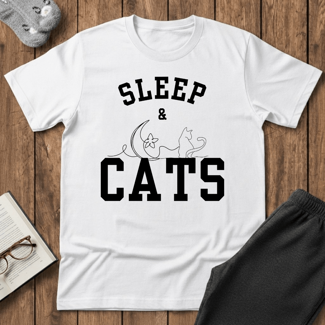 Sleep & Cats Cozy T-shirt