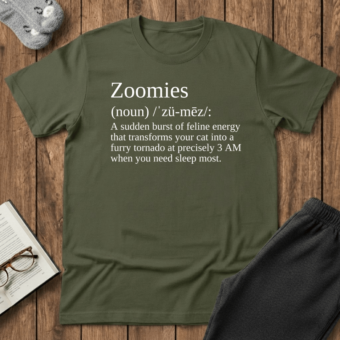Zoomies Definition Cat T-Shirt
