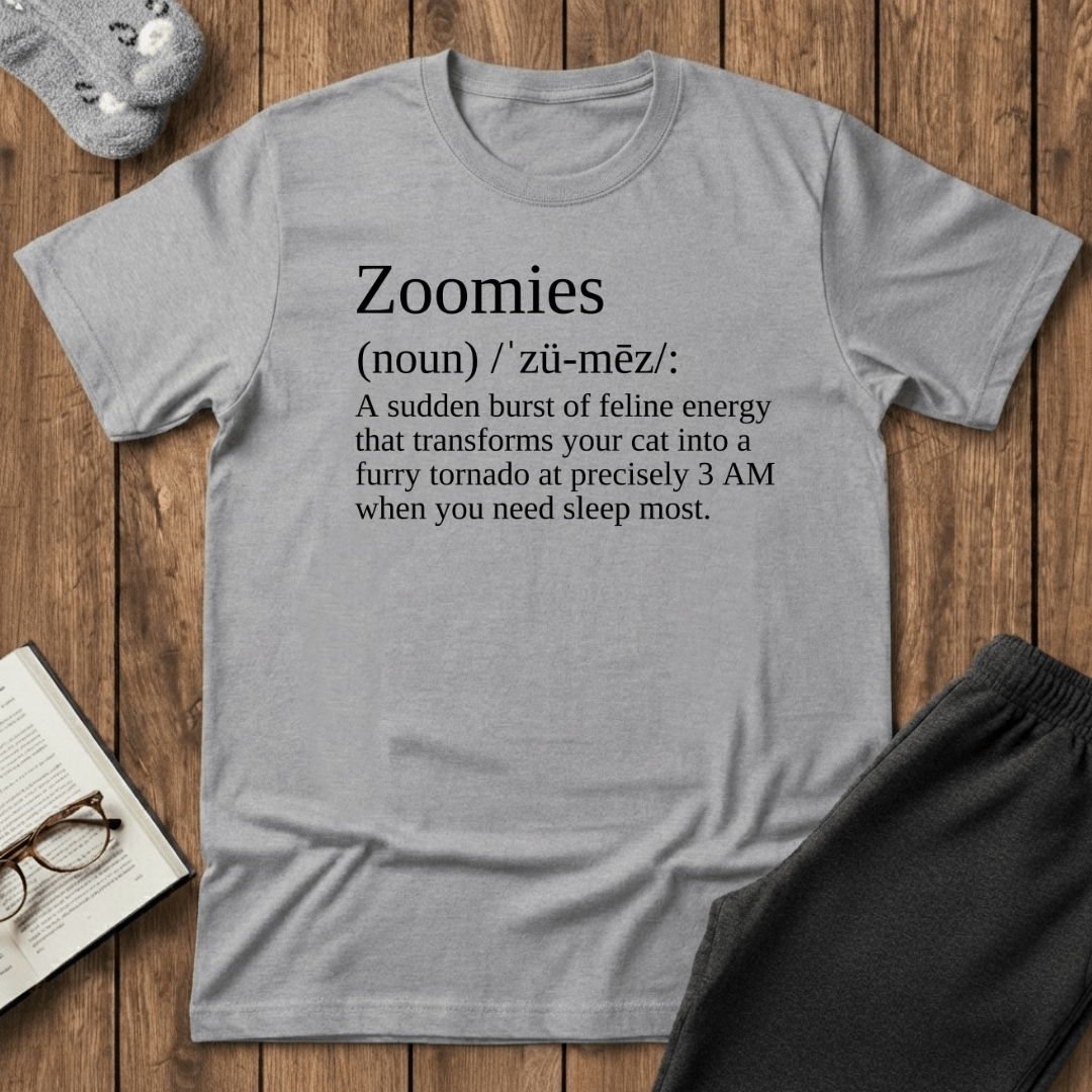 Zoomies Definition Cat T-Shirt