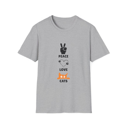 Peace Love Cats T-Shirt