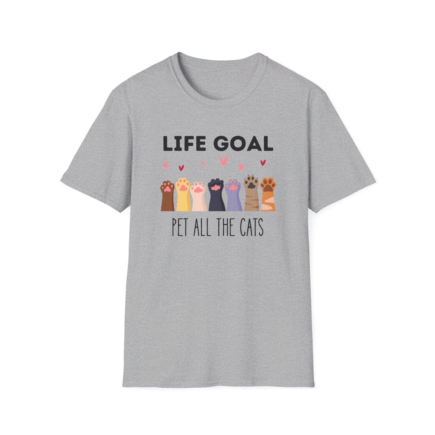 Life Goal: Pet All The Cats T-Shirt