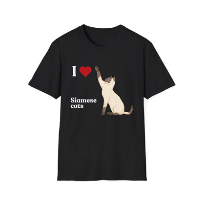 I ❤️ Siamese Cats T-Shirt