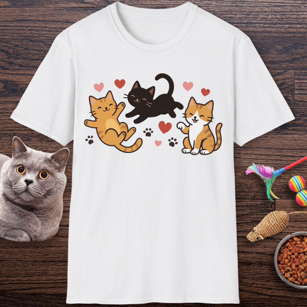 Happy Kawaii Kitties T-Shirt