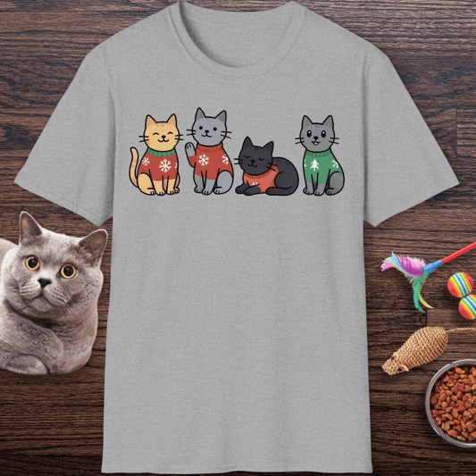 Christmas Sweater Kitties T-Shirt