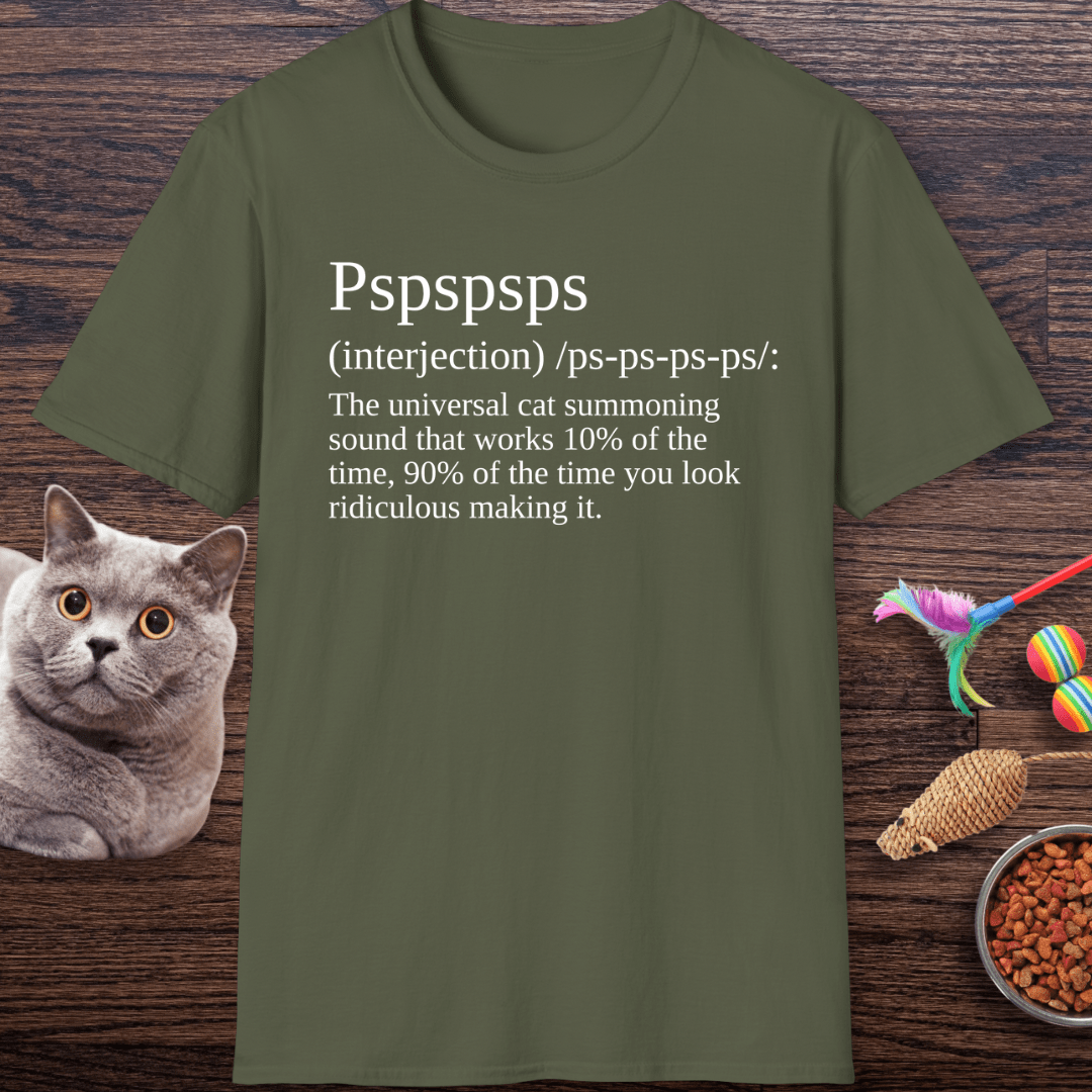 Pspspsps Definition Cat T-Shirt
