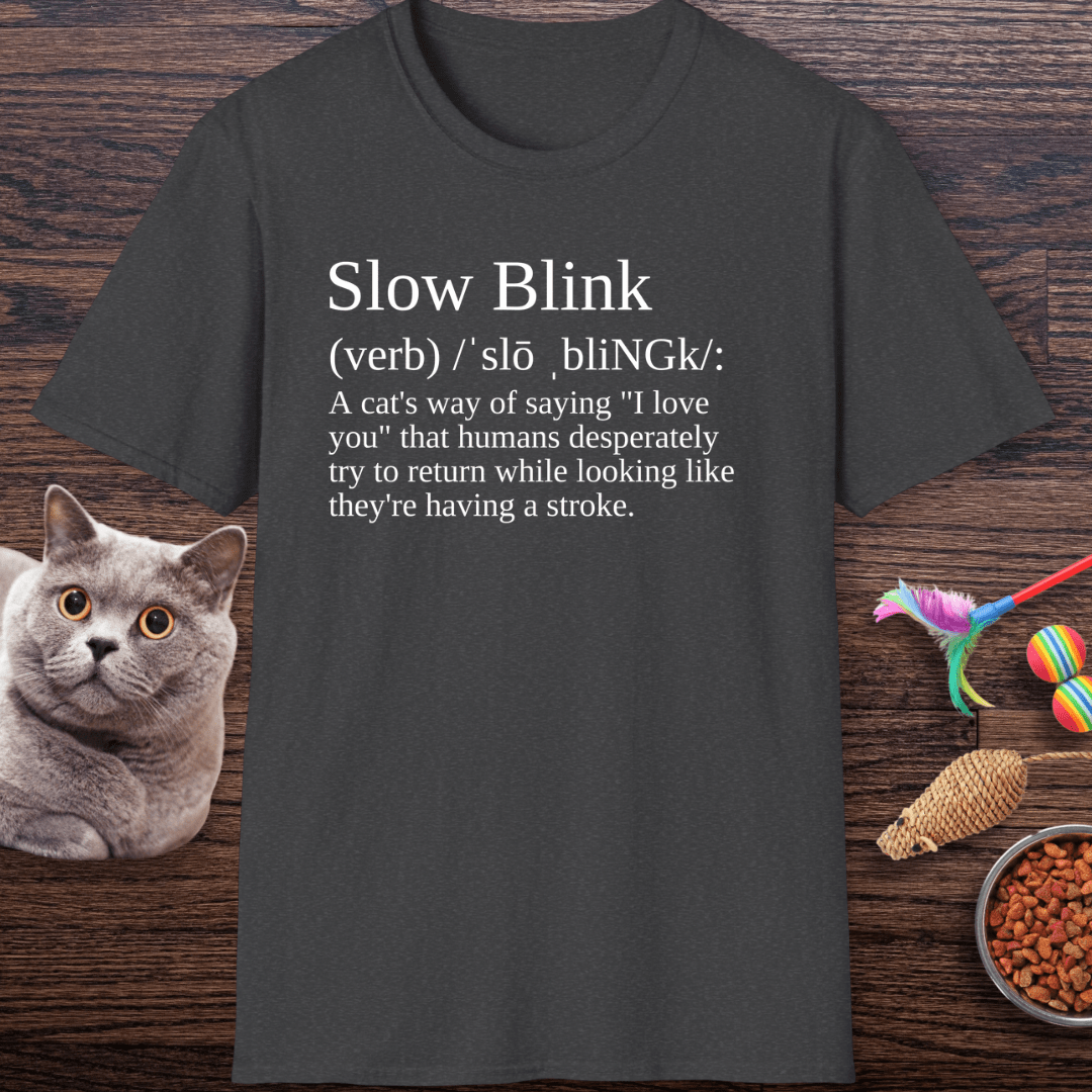 Slow Blink Definition Cat T-Shirt