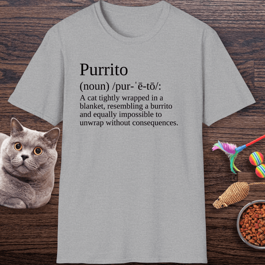 Purrito Definition Cat T-shirt