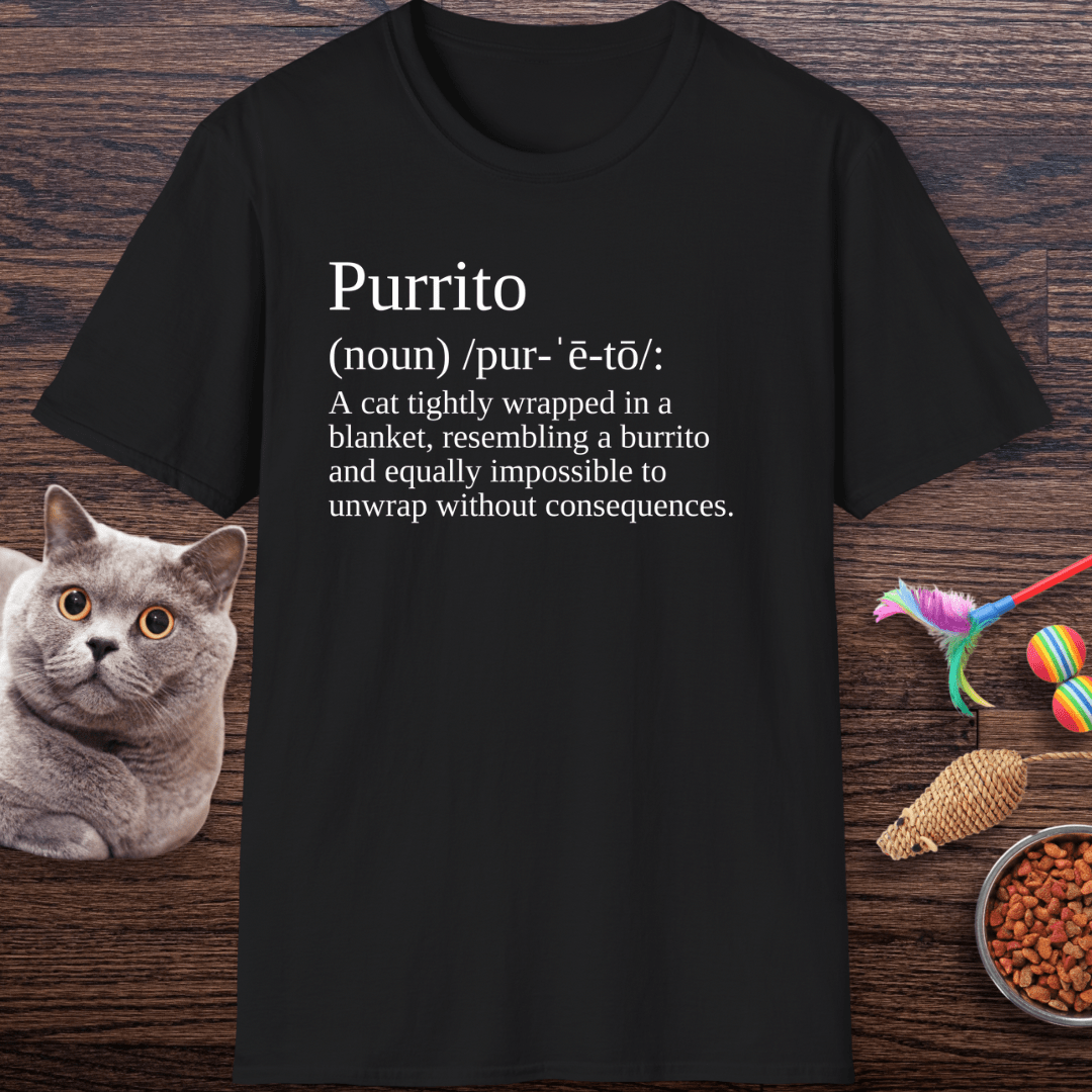 Purrito Definition Cat T-shirt