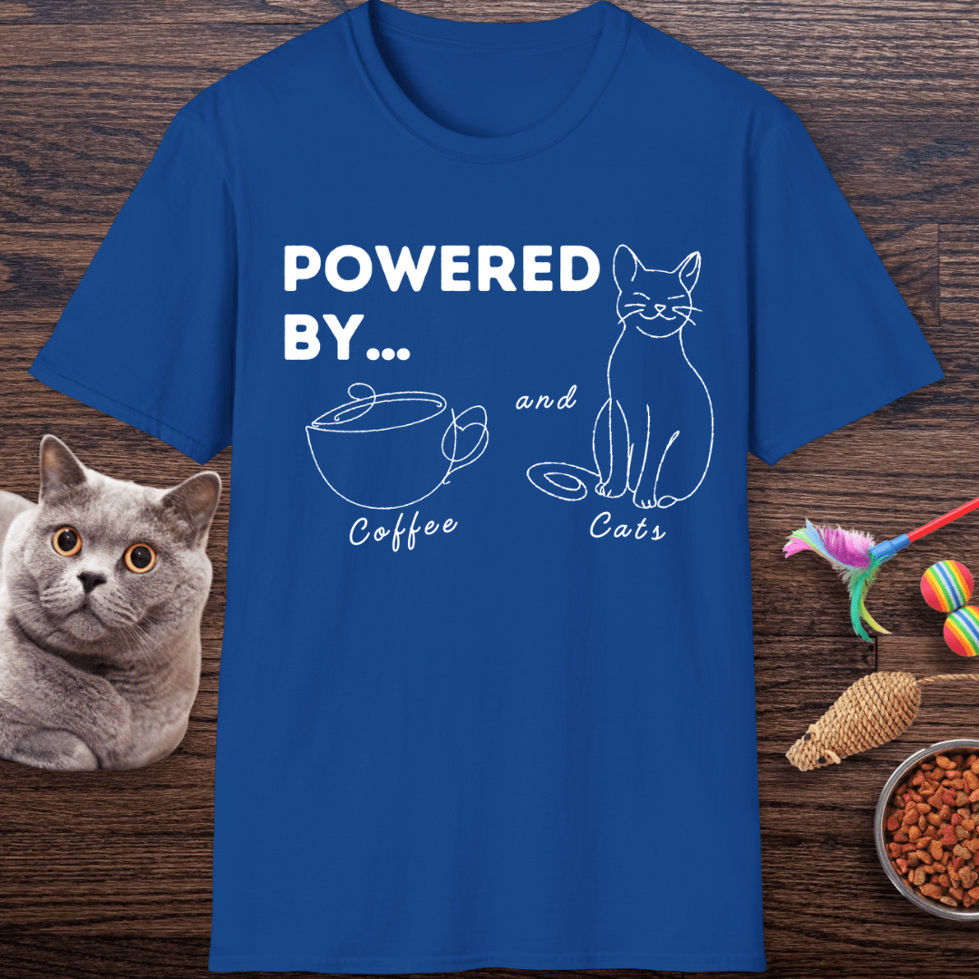 Powered By Coffee and Cats T-Shirt