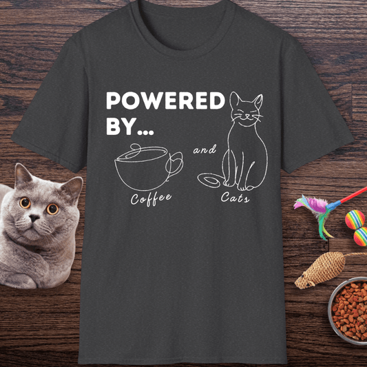 Powered By Coffee and Cats T-Shirt