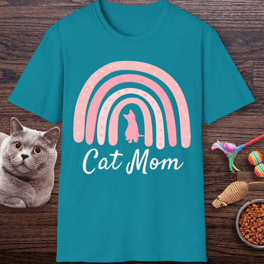 Rainbow Cat Mom T-Shirt